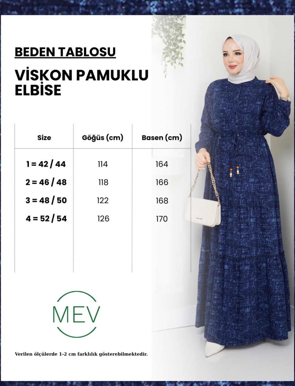 ÇOK SATAN PAMUKLU VİSKON ELBİSE